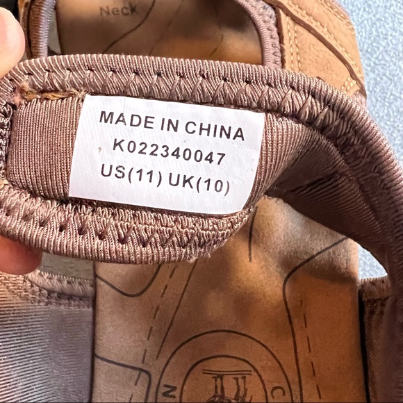 CAMEL CROWN Men's Leather Sandals for Hiking beach outdoors | Waterproof size 11 - Picture 4 of 15